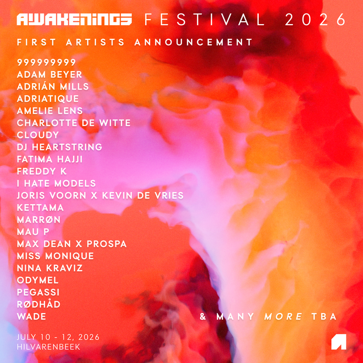 Awakenings Festival 2026 - 1ª Fase do line-up