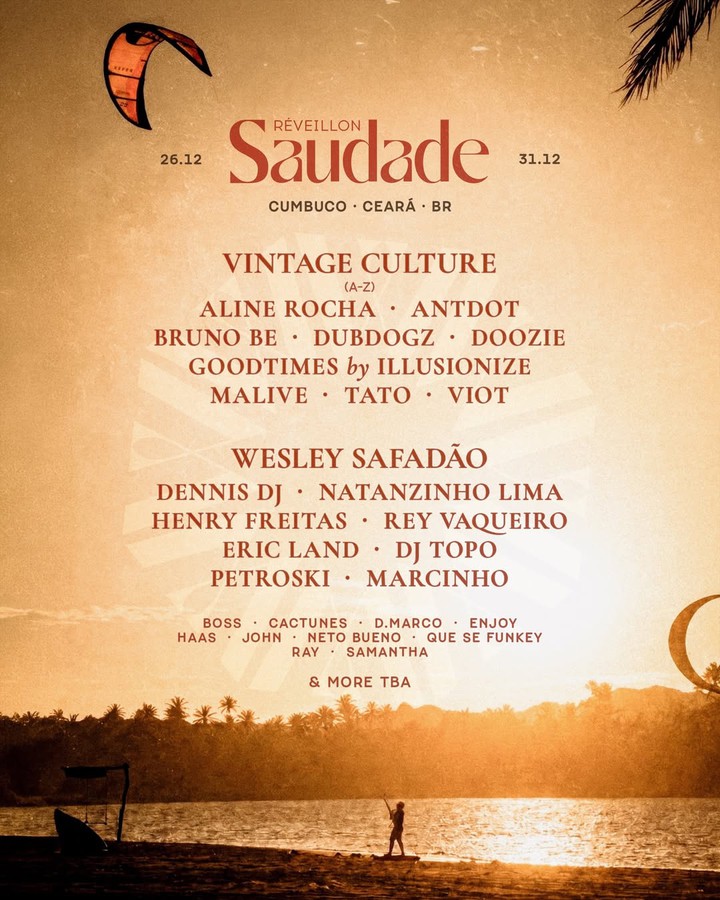 Line-up do Réveillon Saudade