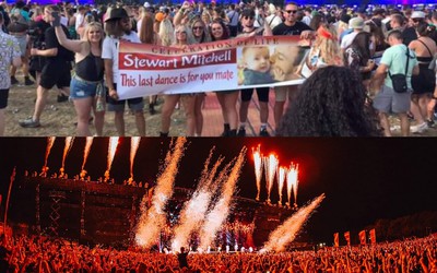 Cinzas de um eterno fã da Dance Music são atiradas por canhões de confete no Creamfields
