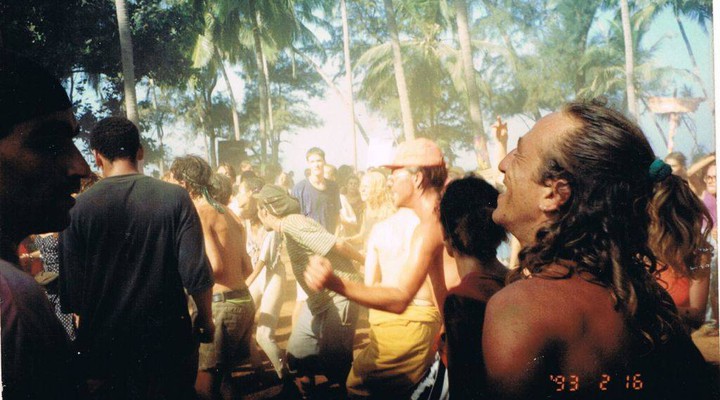 Festa rave em Goa, na índia