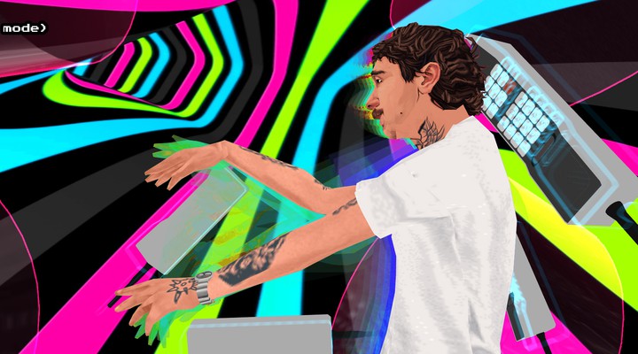 Visuais de Mochakk para show no Coachella - Foto: Divulgação.