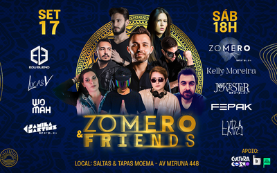 Zomero & Friends retorna neste sábado (17) em novo local
