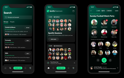 Spotify lança Greenroom, concorrente do aplicativo Clubhouse