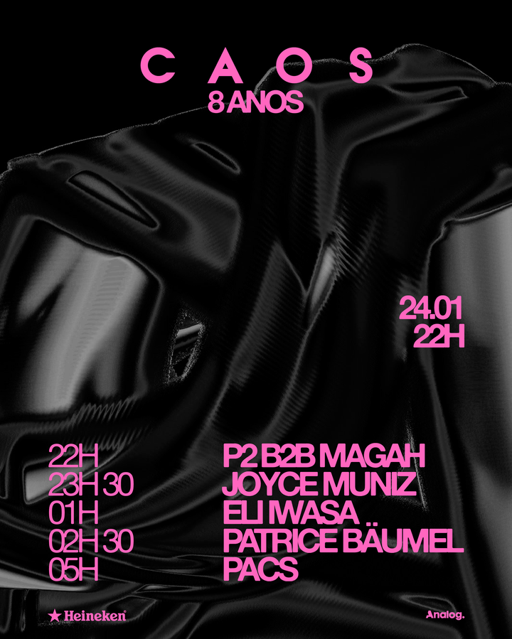 Timeline oficial do aniversário de 8 anos do CAOS - Foto: Divulgação