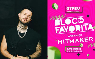 HITMAKER leva seus hits ao trio do Bloco da Favorita neste sábado